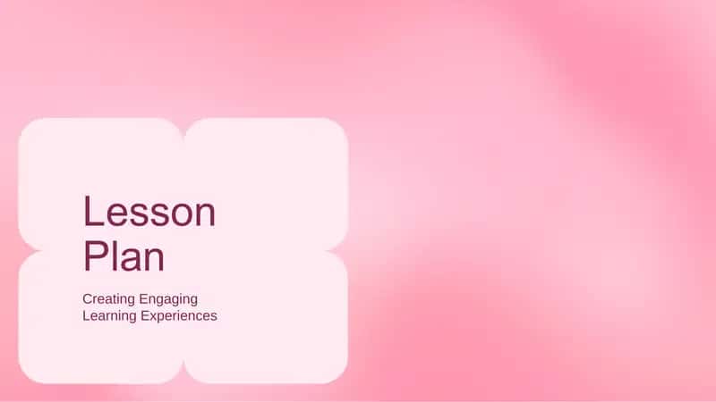 Lesson Plan 1