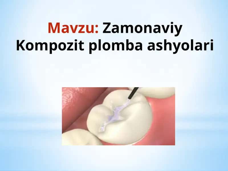 Zamonaviy Kompozit Plombaashyolari 1