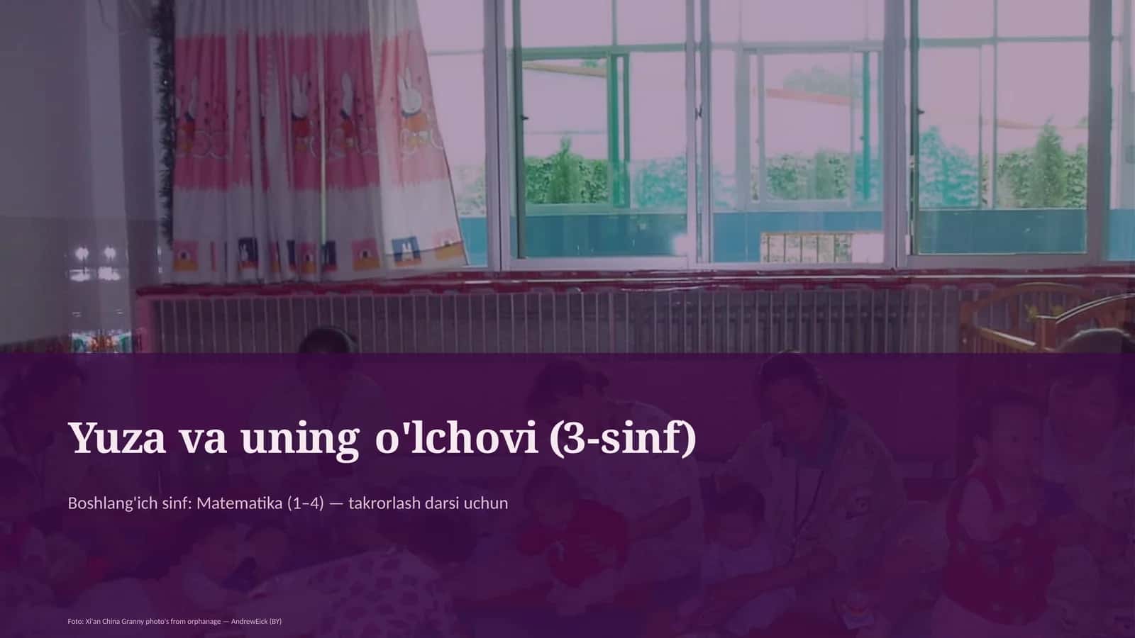 Yuza va uning o'lchovi (3-sinf) 1