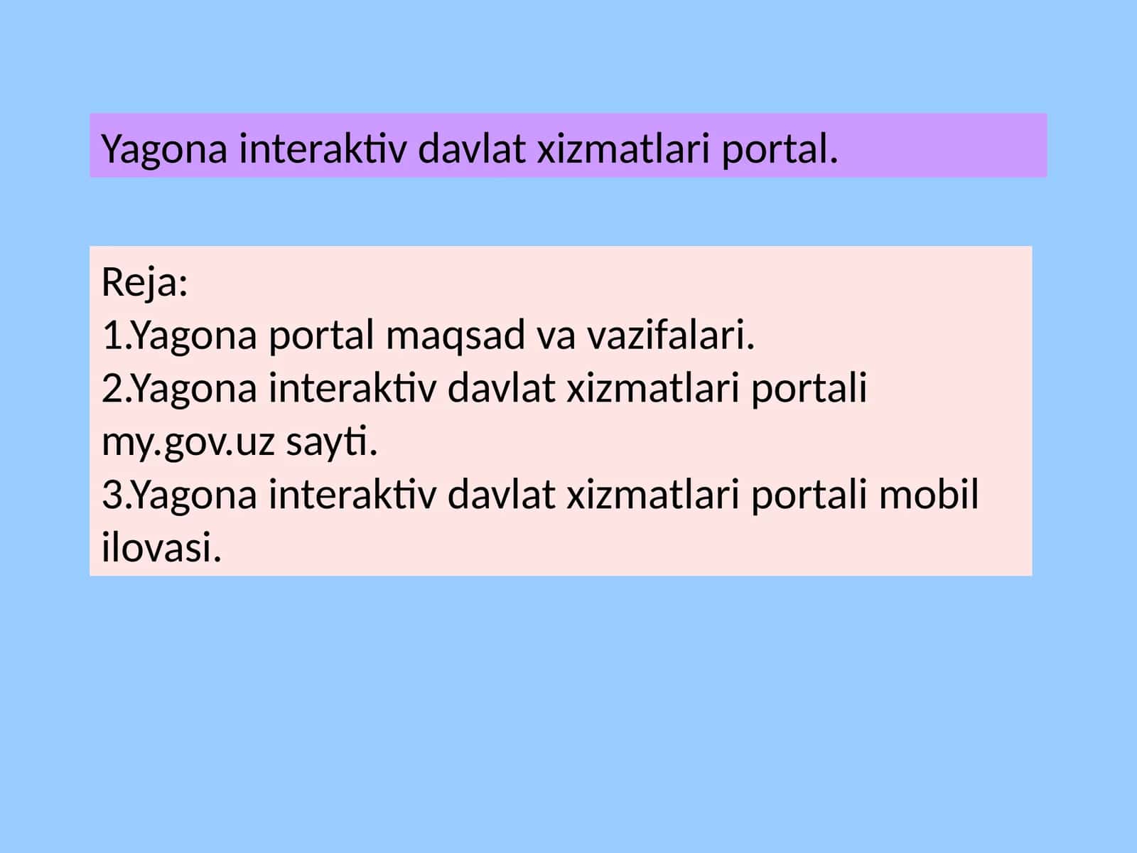 Yagona interaktiv davlat xizmatlari portal 1