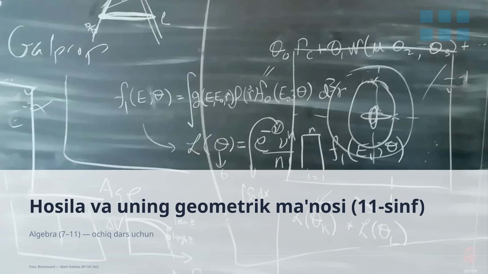 Hosila va uning geometrik ma'nosi (11-sinf) 1