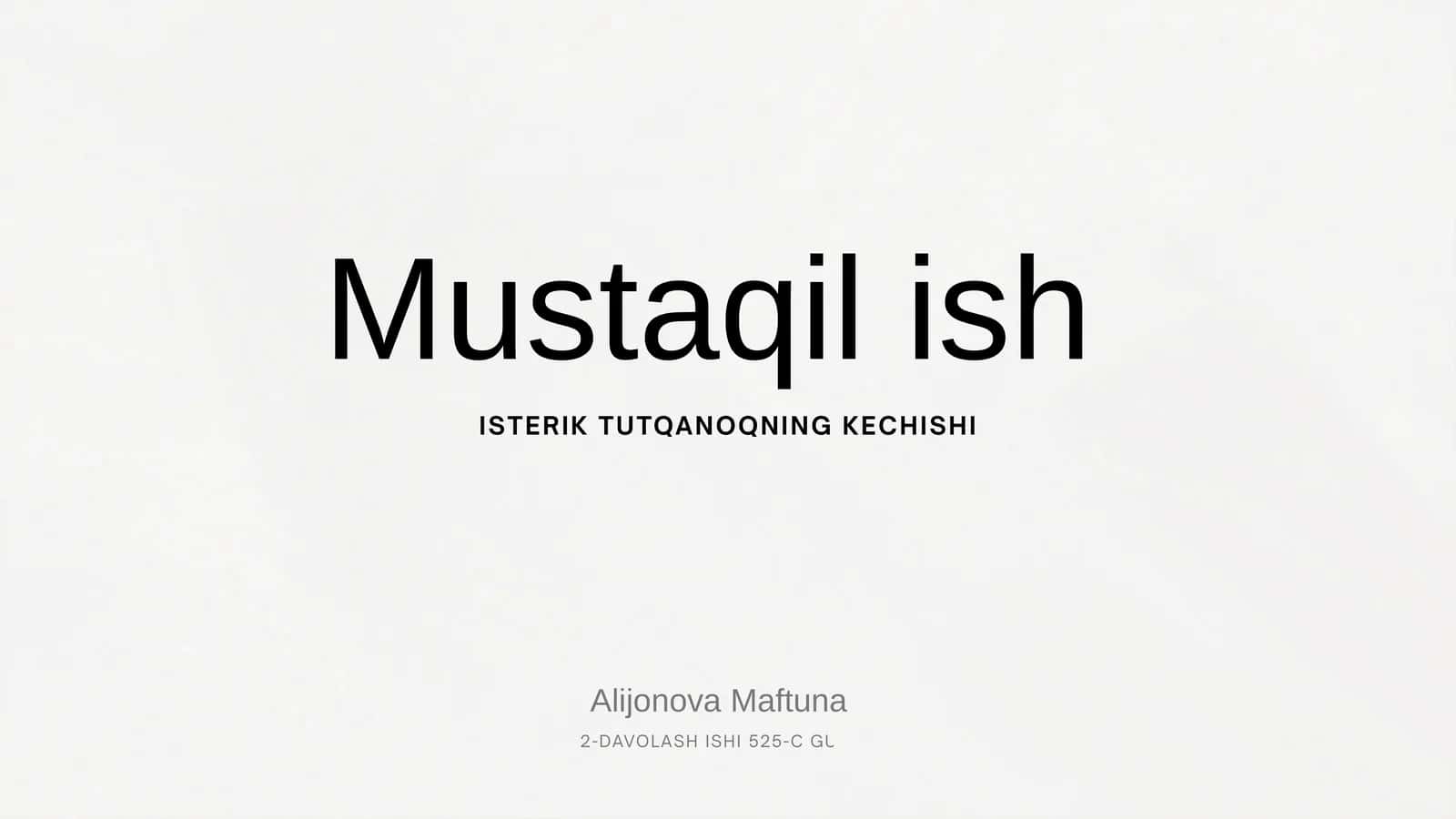 Isterik tutqanoqning kechishi 1