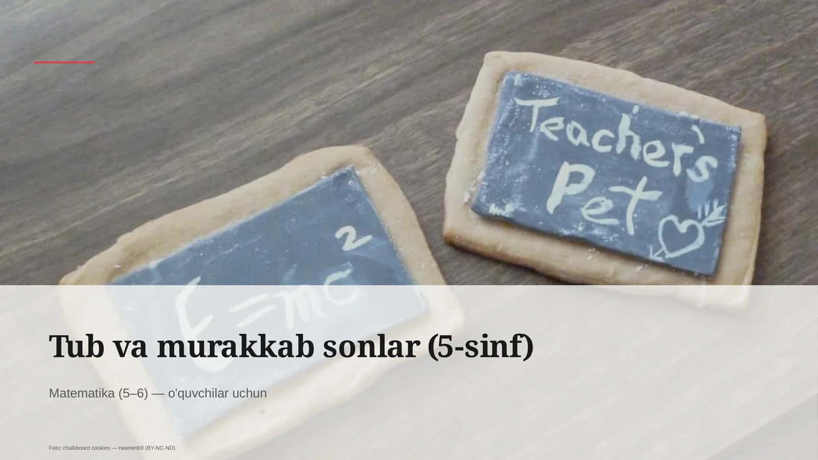 Tub va murakkab sonlar (5-sinf) 1