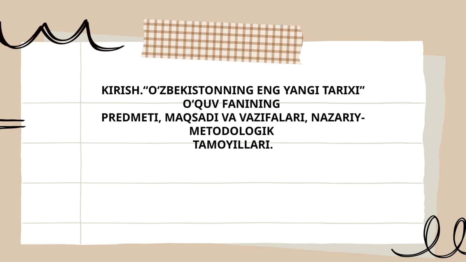 O‘zbekistonning Eng Yangi Tarixi 1