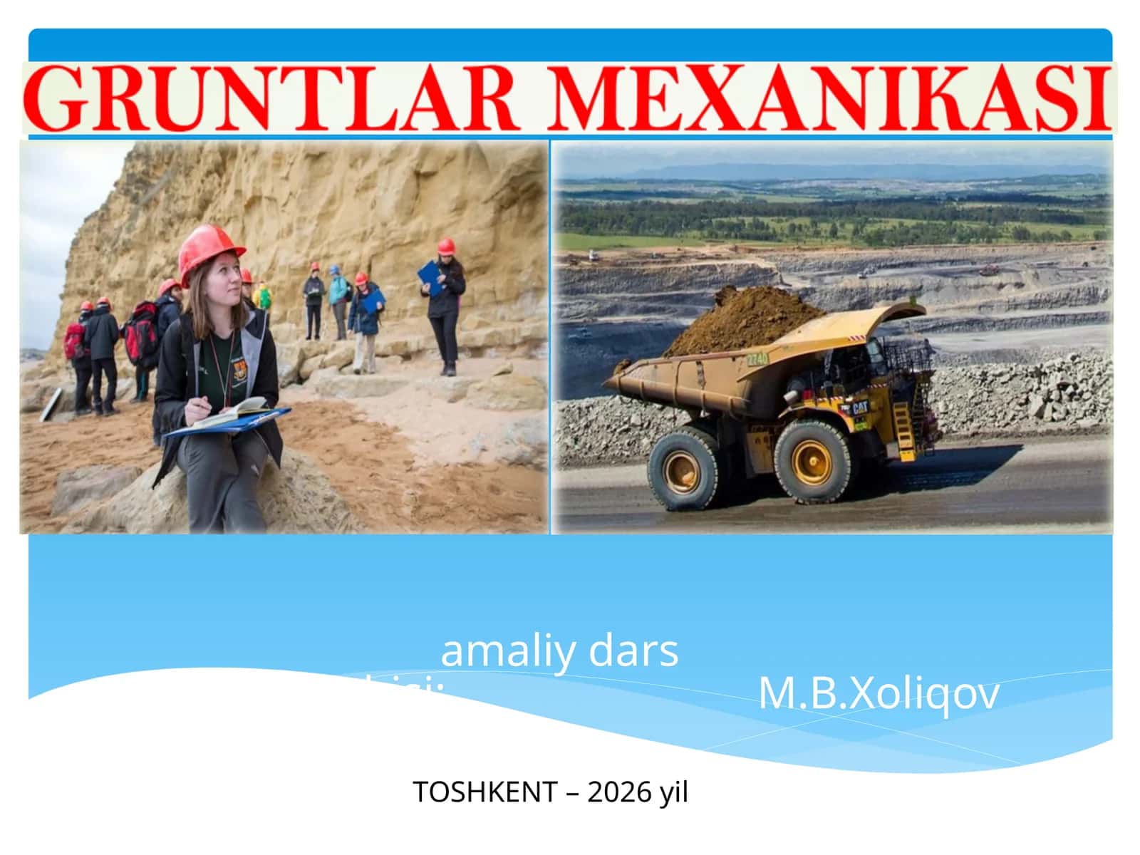 Gruntlardonadorlik tarkibi va zarrachalarining solishtirma og’irligi 1