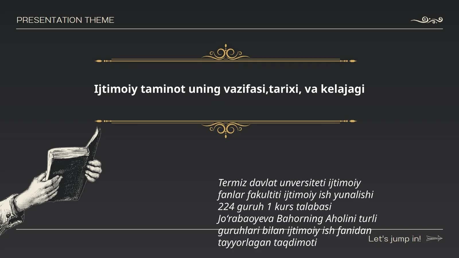 Ijtimoiy taminot uning vazifasi,tarixi, va kelajagi 1