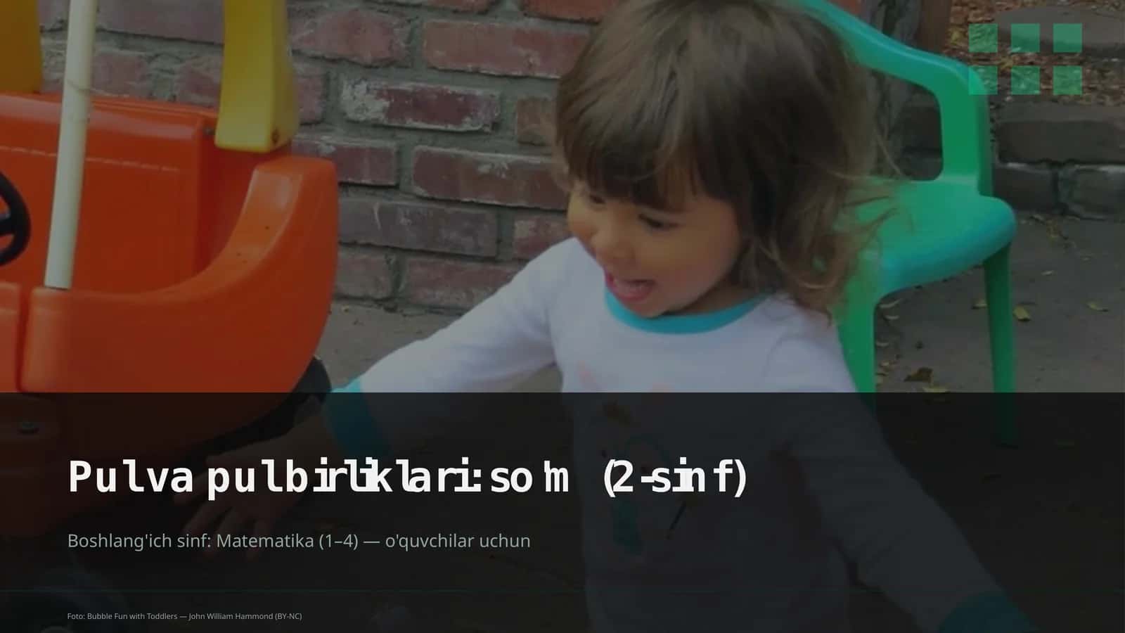 Pul va pul birliklari: so'm (2-sinf) 1