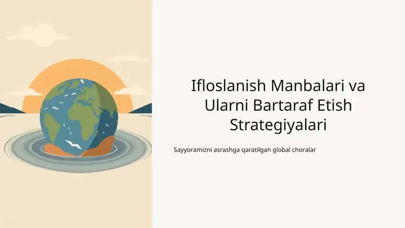 Ifloslanish Manbalari va Ularni Bartaraf Etish Strategiyalari 1