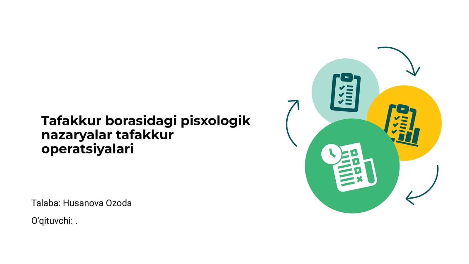 Tafakkur borasidagi pisxologik nazaryalar tafakkur operatsiyalari 1