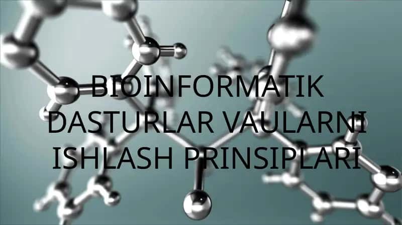 biokimyo va malekular biologiya 1