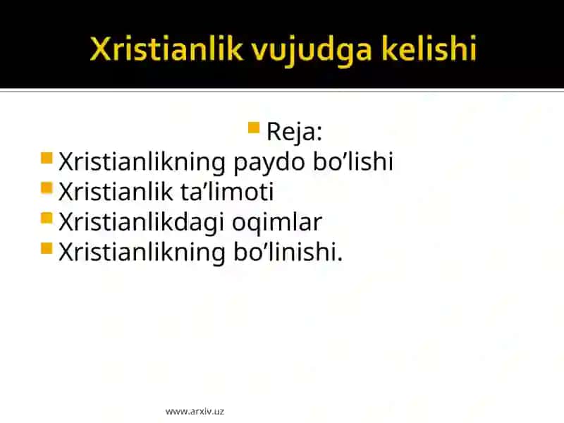 Xristianlik Ta'limoti