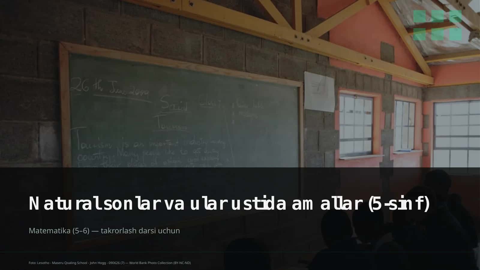 Natural sonlar va ular ustida amallar (5-sinf) 1