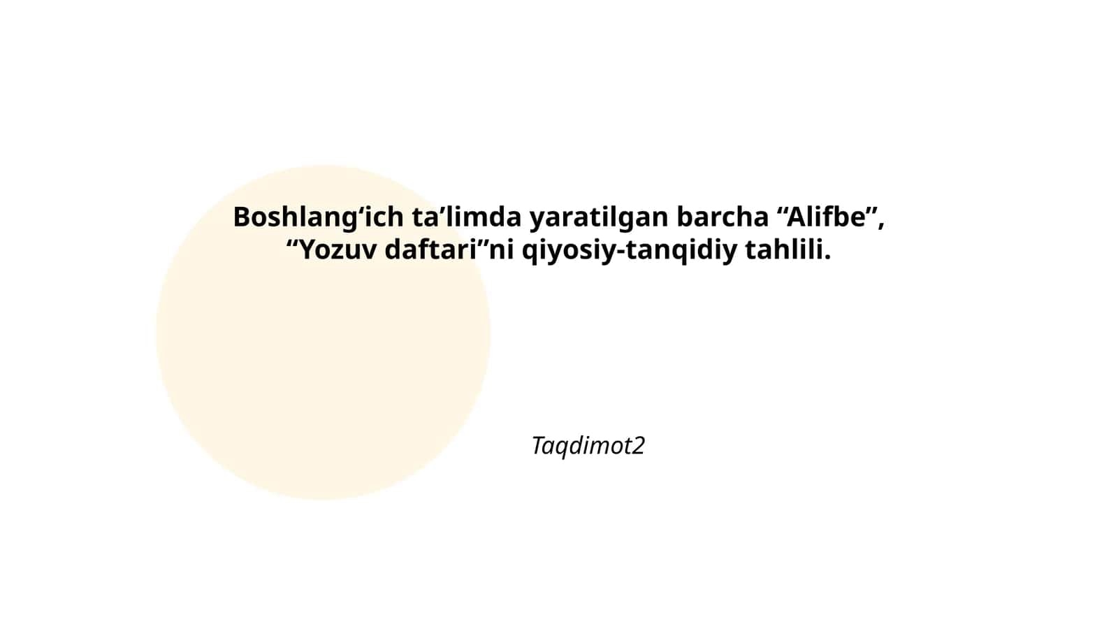Alifbe va Yozuv daftari tanqidiy tahlili 1