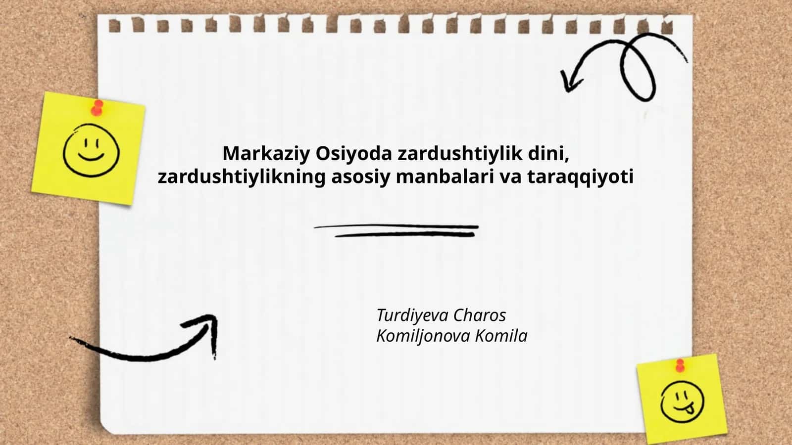 Markaziy Osiyoda zardushtiylik dini, zardushtiylikning asosiy manbalari va taraqqiyoti 1