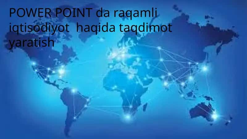 Raqamli iqtisodiyot taqdimoti 1