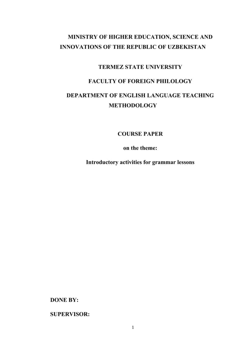 Introductory activities for grammar lessonsf 1