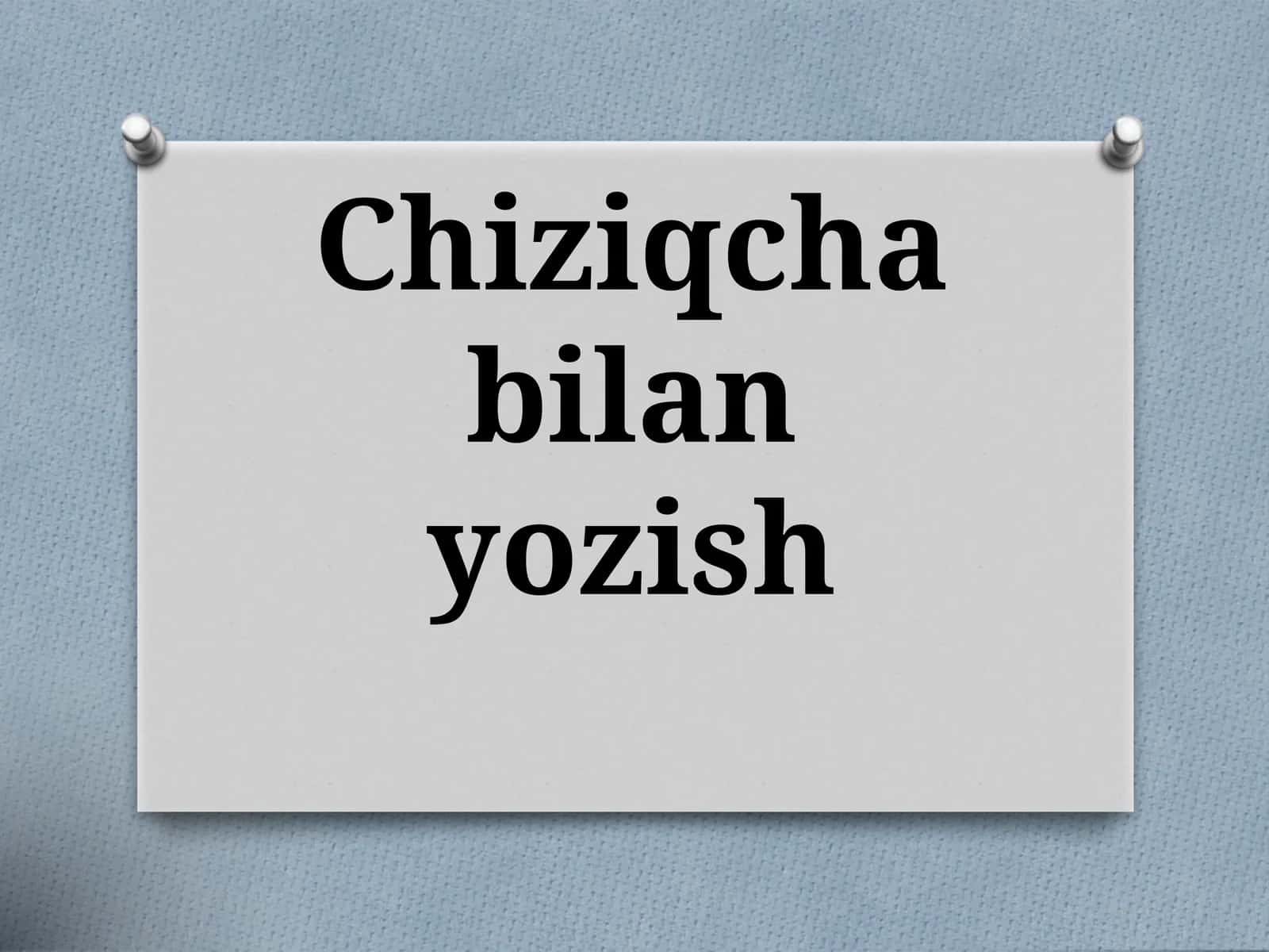 Chiziqchabilanyozish 1