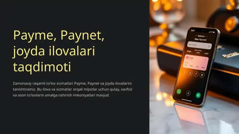 Payme, Paynet, joyda ilovalari taqdimoti 1