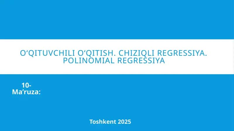 O'qituvchi o'qitish 1