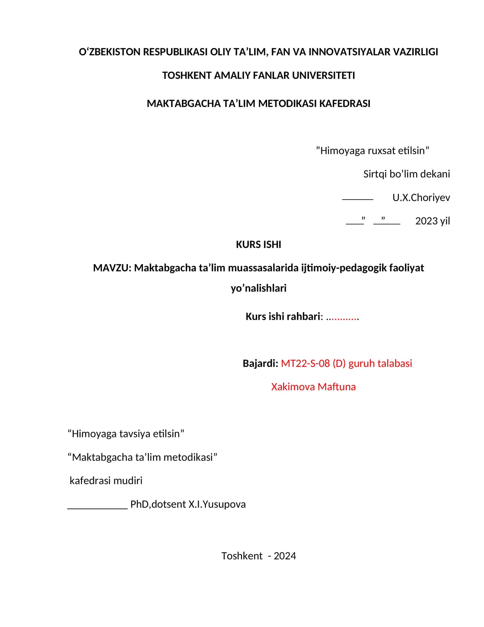 Maktabgacha ta’lim muassasalarida ijtimoiy-pedagogik faoliyat yo’nalishlari 1