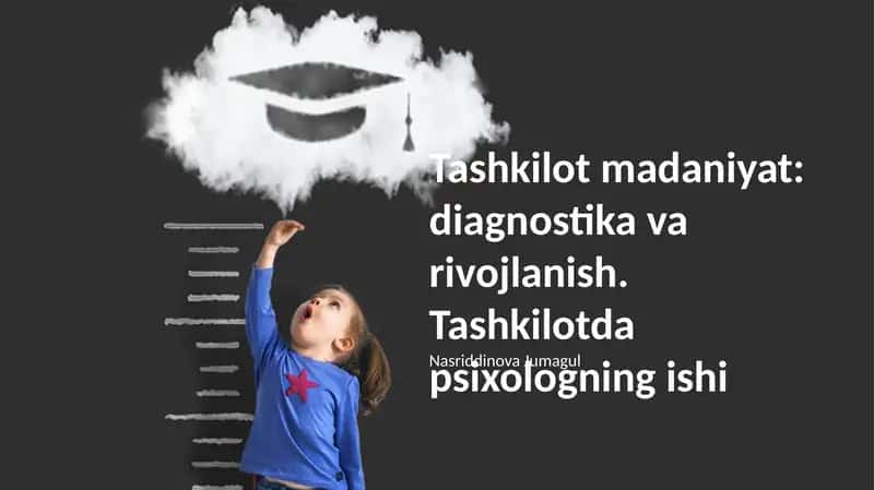 Tashkilot madaniyat: diagnostika va rivojlanish 1