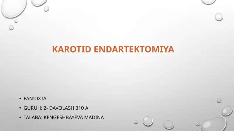 Karotidendartektomiya 1