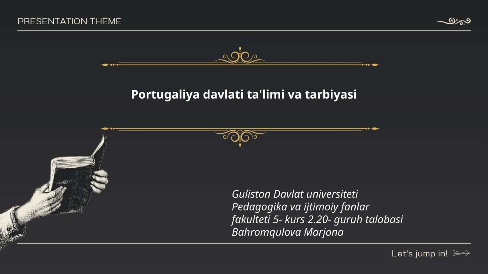Portugaliya davlati ta'limi va tarbiyasi 1