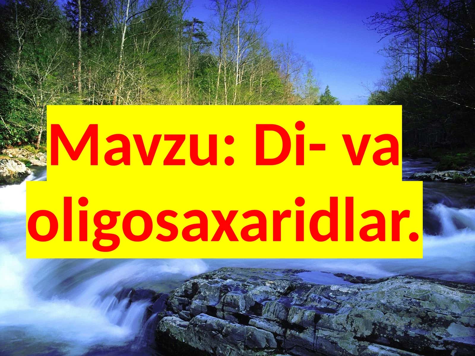Di-va  oligosaxaridlar 1