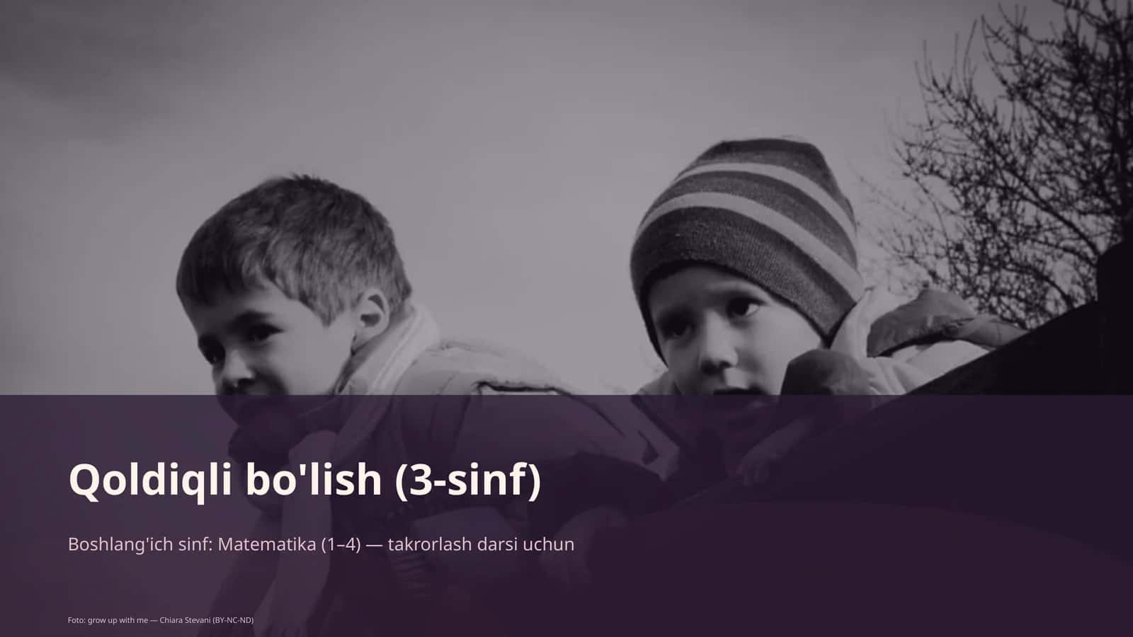 Qoldiqli bo'lish (3-sinf) 1