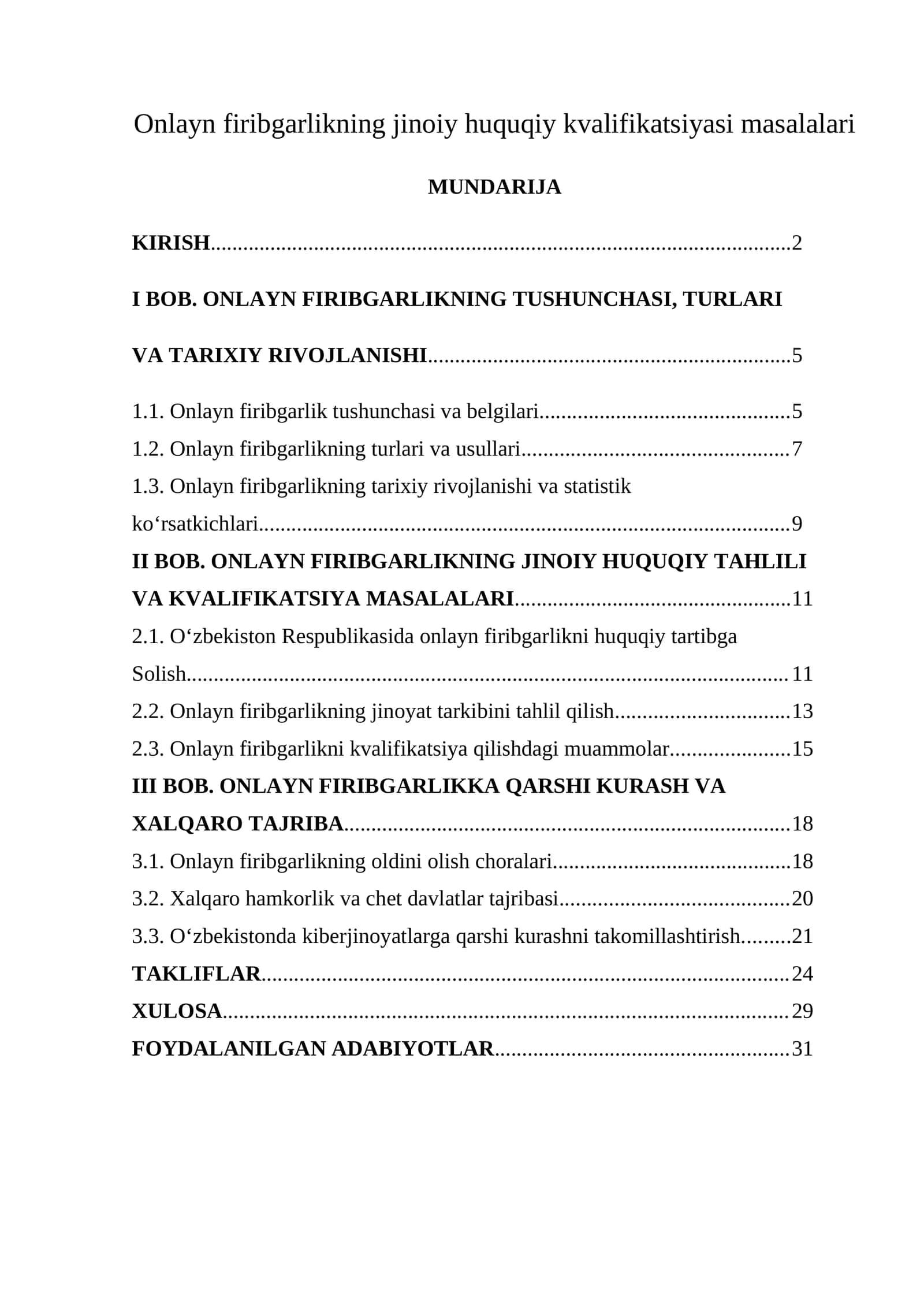 Onlayn firibgarlikning jinoiy huquqiy kvalifikatsiyasi masalalari 1