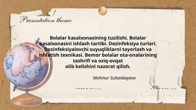 Bolalar kasalxonasining tuzilishi 1