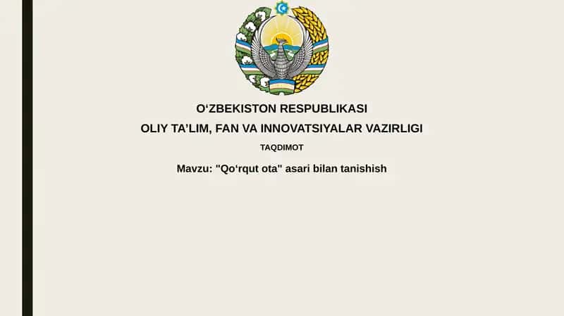 Kitobi Dada Qo‘rqut 1