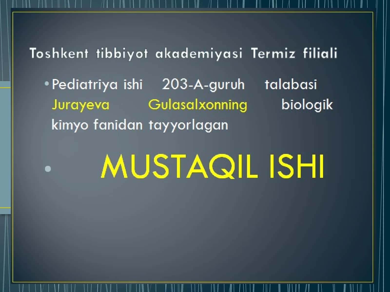 Gemoglobin sintez. Anemiya 1