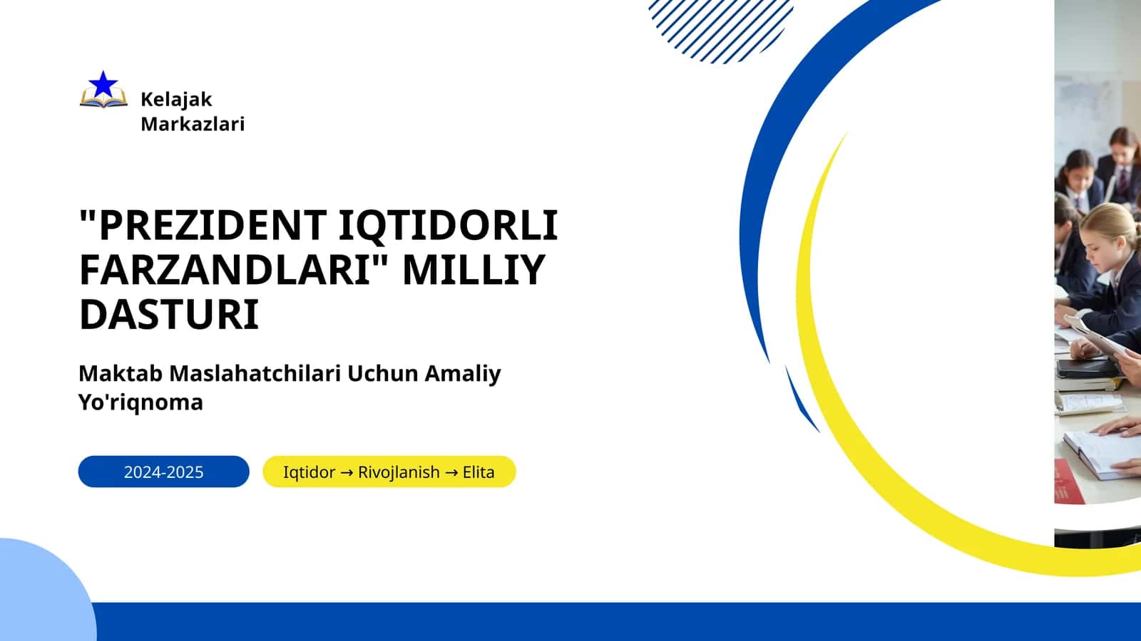 "PREZIDENT IQTIDORLI FARZANDLARI" MILLIY DASTURI 1