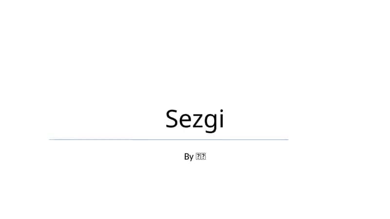 Sezgi 1