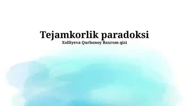 Global Hamkorlik Muammolari 1