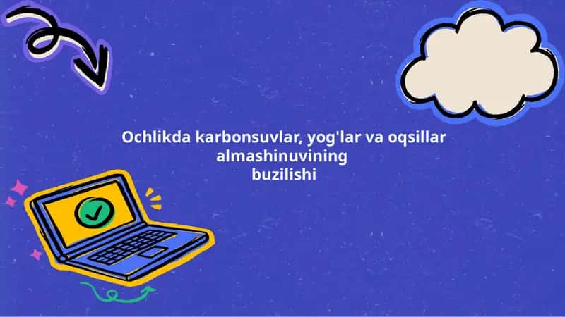 Karbonsuvlar, yog'lar va oqsillar almashtirishining buzilishi 1