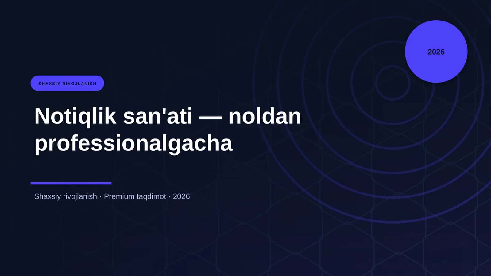 Notiqlik san'ati — noldan professionalgacha 1