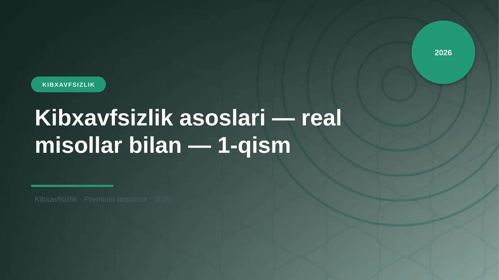 Kibxavfsizlik 1