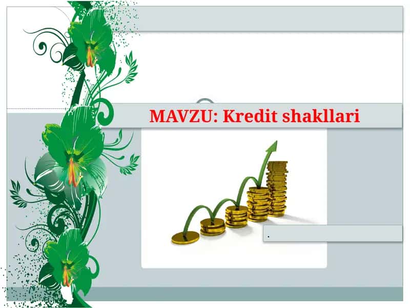 Kredit Shakllari 1