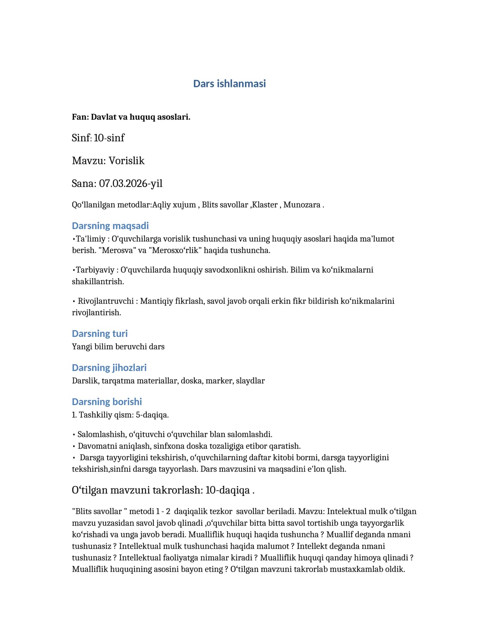Vorislik 1