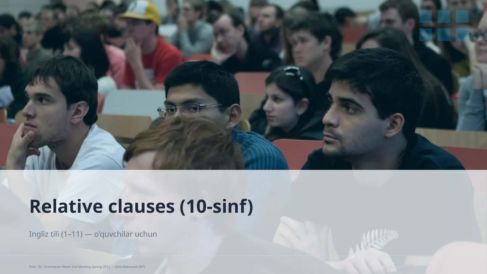 Relative clauses (10-sinf) 1