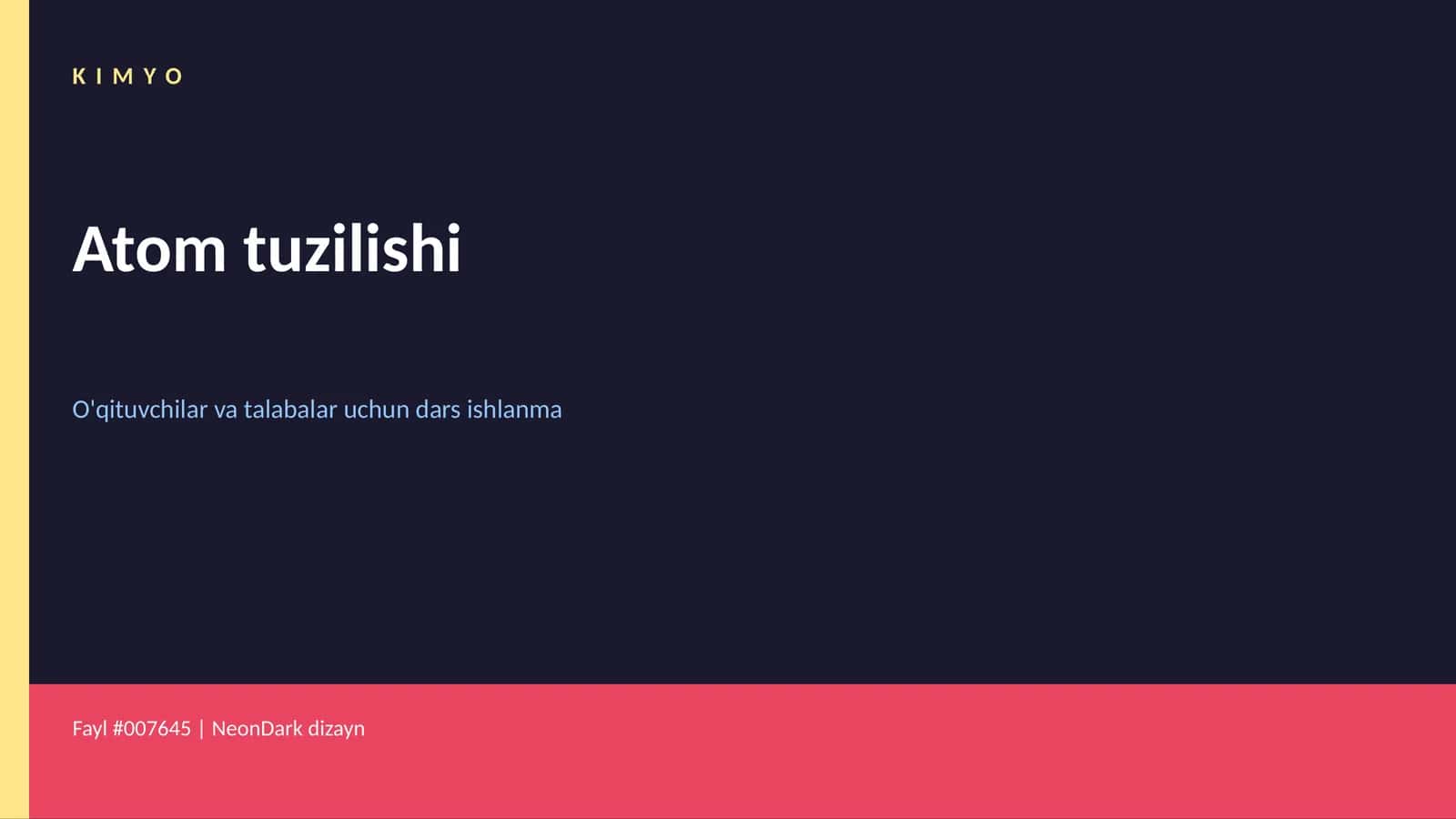 Atom tuzilishi 1