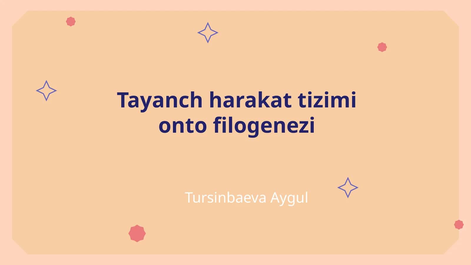 Tayanch harakat tizimi onto filogenezi 1