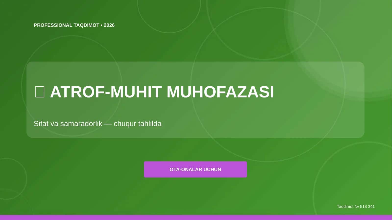 ATROF-MUHIT MUHOFAZASI 1