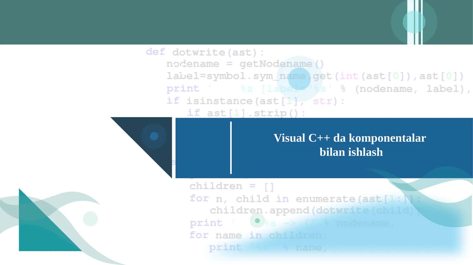 Visual C++ dakomponentalar 1
