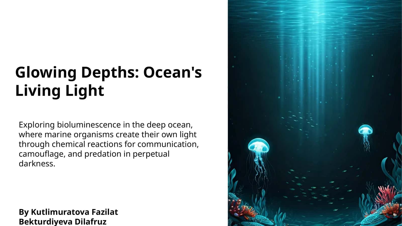 Glowing Depths: Ocean's Living Light 1