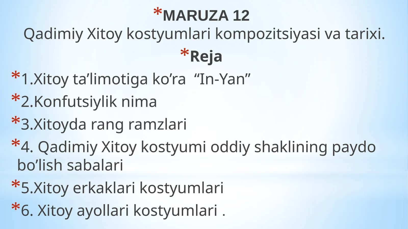 Qadimiy Xitoy kostyumlari kompozitsiyasi va tarixi 1