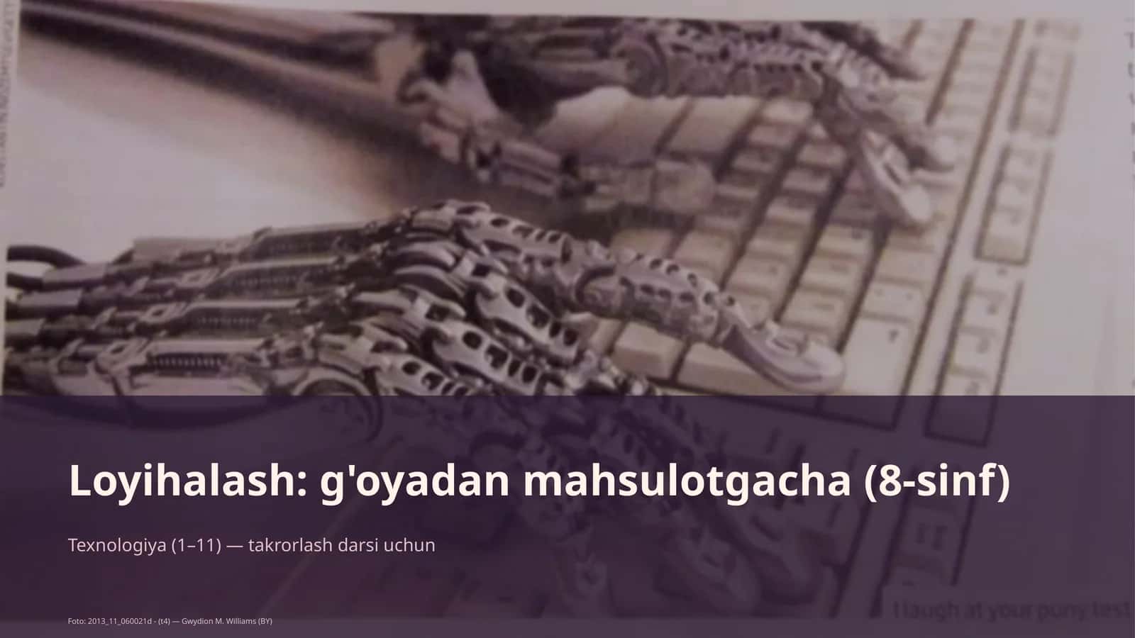 G'oyadan mahsulotgacha (8-sinf) 1