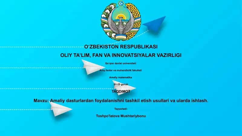 Amaliy matematika 1